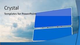  Presentation with road stop sign - Audience pleasing slides consisting of road sign on sky background backdrop and a light blue colored foreground