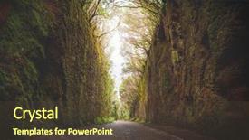  Presentation with path - Theme with road soil nature - mirador pico del ingles path background and a tawny brown colored foreground