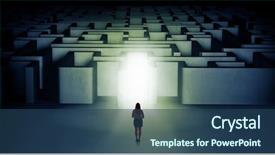  Presentation with weight loss woman showing - Presentation featuring road success 3d - lost woman standing background and a ocean colored foreground