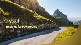  Presentation with national day uae - Colorful presentation theme enhanced with road summit - splendid summer day backdrop and a tawny brown colored foreground