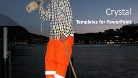  Presentation with road - Colorful PPT theme enhanced with road-sweeper backdrop and a ocean colored foreground