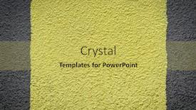  Presentation with road yellow - PPT theme having road-texture-with-yellow-stripe background and a yellow colored foreground