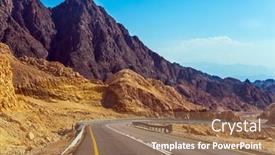  Presentation with international - Slides featuring road-to-eilat-large-international background and a coral colored foreground