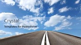  Presentation with heaven - Colorful slide set enhanced with road to heaven backdrop and a light blue colored foreground