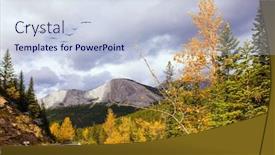  Presentation with road yellow - Presentation design consisting of road to miette hot springs - the hottest springs in the rockies flock of migratory birds flies south orange and yellow leaves of aspens and birches concept of active eco car and photo tourism background and a lemonade colored foreground