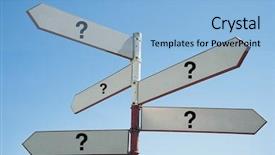  Presentation with road - Slide deck with road to nowhere background and a light blue colored foreground