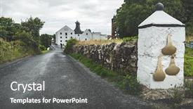  Presentation with distillery - Colorful presentation enhanced with road to the laphroaig distillery backdrop and a dark gray colored foreground