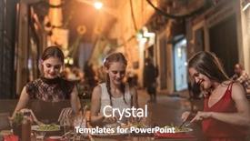  Presentation with vacation - PPT theme having road travel - eating outdoors on vacation background and a  colored foreground