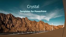  Presentation with highway road accidents - Presentation featuring road-trip-car background and a ocean colored foreground