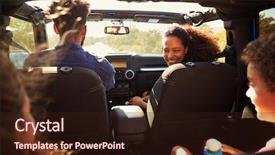  Presentation with pov - Beautiful presentation theme featuring road trip in car backdrop and a wine colored foreground