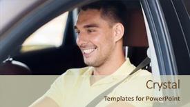  Presentation with road trip - Slide deck enhanced with road trip transport leisure background and a lemonade colored foreground