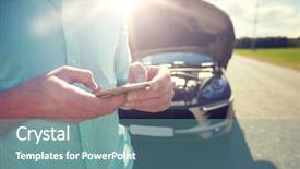  Presentation with road trip signs - Audience pleasing PPT layouts consisting of road trip transport travel technology backdrop and a seafoam green colored foreground