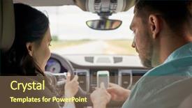  Presentation with road trip - Cool new PPT layouts with road trip travel destination technology backdrop and a violet colored foreground