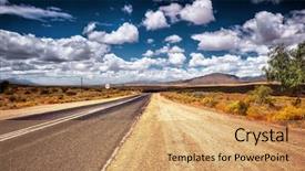  Presentation with limit - Cool new theme with road trip travel in south backdrop and a coral colored foreground