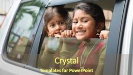  Presentation with asia indian war - Presentation theme featuring road trips kids - asian indian family going background and a violet colored foreground