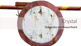  Presentation with obsolete - Cool new presentation theme with road-warning-sign-traffic backdrop and a sky blue colored foreground