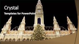  Presentation with vienna - Slide deck featuring weigh up the balance background and a  colored foreground.