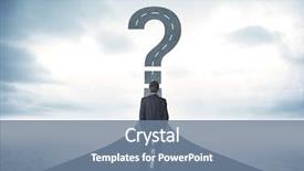  Presentation with business road map - PPT theme having gps maze - business person lokking at road background and a seafoam green colored foreground