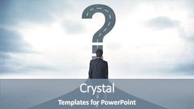  Presentation with business road map - Beautiful PPT theme featuring gps maze - business person lokking at road backdrop and a seafoam green colored foreground