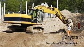  Presentation with constructions - Amazing presentation having  backdrop and a  colored foreground