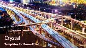  Presentation with astronomy night sky milky way - Beautiful PPT layouts featuring roadbridge - high way beside barbor backdrop and a wine colored foreground