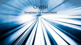  Presentation with tunnel - Presentation theme consisting of roadlight gateway - abstract train moving in tunnel background and a light blue colored foreground