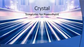  Presentation with train - Slide deck featuring roadlight gateway - abstract train moving background and a light blue colored foreground