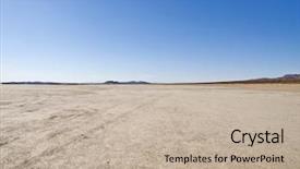  Presentation with dirt roads - PPT theme with dirt roads - el mirage dry lake background and a mint green colored foreground
