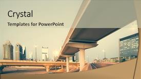  Presentation with zayed - Amazing presentation having roads and bridge backdrop and a soft green colored foreground