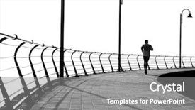  Presentation with myanmar mote lone yay paw - PPT theme consisting of roads black white - lone jogger background and a gray colored foreground