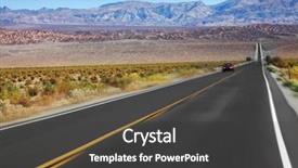  Presentation with death - Slides having roads line - red car was going background and a dark gray colored foreground