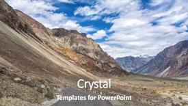  Presentation with ladakh - Audience pleasing PPT theme consisting of roads of ladakh india mountain backdrop and a violet colored foreground