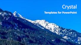  Presentation with mountain roads - Audience pleasing PPT theme consisting of roads outline - snow mountain picks in vancouver backdrop and a  colored foreground