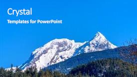  Presentation with house snow mountain - Slides featuring roads outline - snow mountain picks in vancouver background and a  colored foreground