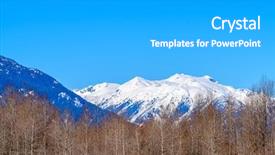  Presentation with mountain roads - Cool new presentation theme with roads outline - snow mountain picks in vancouver backdrop and a  colored foreground