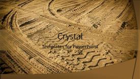  Presentation with tracks - Slide deck featuring roads outline - tracks background and a gold colored foreground