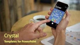  Presentation with european union - Slides having roaming text and european union background and a tawny brown colored foreground