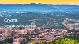  Presentation with virginia - Presentation theme enhanced with roanoke virginia usa downtown skyline background and a ocean colored foreground