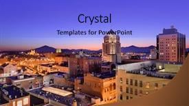  Presentation with virginia - Cool new presentation theme with roanoke virginia usa downtown skyline backdrop and a cobalt blue colored foreground