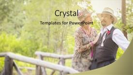  Presentation with 1920s - PPT theme featuring roaring twenties - attractive 1920s dressed romantic couple background and a blonde colored foreground