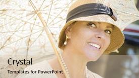  Presentation with roaring - PPT theme featuring roaring twenties - beautiful 1920s dressed girl background and a lemonade colored foreground