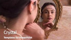  Presentation with twenties - Slide set featuring roaring twenties - sensual young woman in 1920s background and a red colored foreground