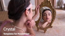  Presentation with roaring twenties - Amazing slide set having roaring twenties - sensual young woman in 1920s backdrop and a violet colored foreground