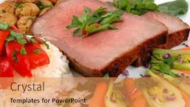  Presentation with organic rice - Audience pleasing PPT layouts consisting of floral widescreen - blue symmetric background with beige backdrop and a gray colored foreground