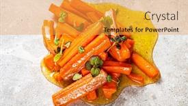  Presentation with olive - Slides consisting of roasted-carrot-with-olive-oil background and a yellow colored foreground