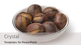  Presentation with white plate - Cool new presentation theme with roasted-chestnuts-on-white-plate backdrop and a light gray colored foreground