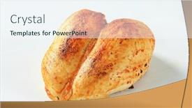  Presentation with roasted chicken - Cool new presentation with roasted chicken breast backdrop and a sky blue colored foreground