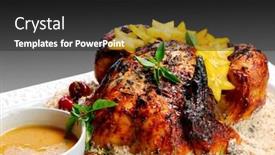  Presentation with roasted chicken - 