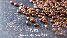  Presentation with coffee beans - Slide deck consisting of roasted coffee beans on old background and a  colored foreground