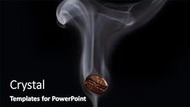  Presentation with coffee beans - Slide deck consisting of roasted-coffee-beans-seeds background and a black colored foreground